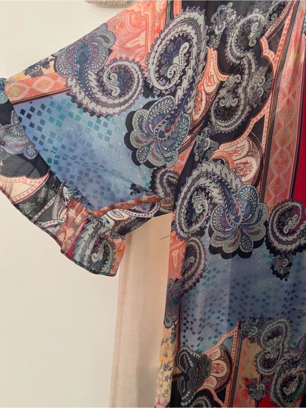 Johnny Was Cordelia Maxi Kaftan Dress w/ Original Slip - Size Large - Picture 7 of 10